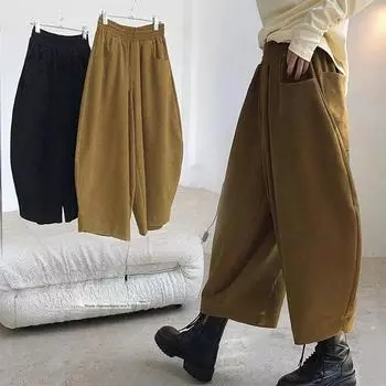 Брюки-карроты женские широкие шаровары весна-осень японские ретро свободные шаровары One size вино красного