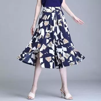 Брюки-кюлоты больших размеров, женские летние свободные брюки с широкими штанинами, корейская версия укороченных брюк с высокой талией, женские повседневные брюки, юбка, брюки с драпировкой XXXXL