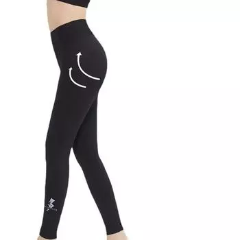 Брюки-молнии Брюки для йоги и фитнеса Укороченные брюки с высокой талией Подтягивающие ягодицы Обнаженные быстросохнущие дышащие брюки для йоги one size чёрный