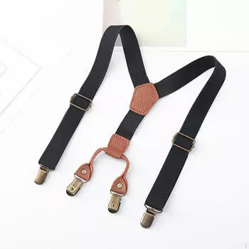 Брюки на подтяжках для мальчиков, черные аксессуары для одежды, смокинг с подтяжками на спине, подтяжки