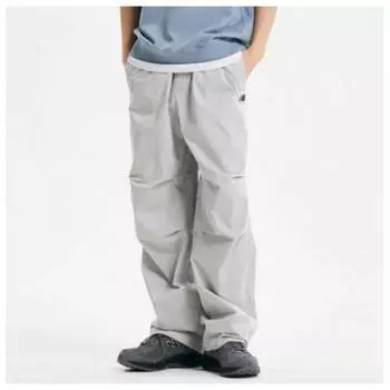 Брюки New Balance Nqj Nbnte21023 16 Uni Essential Wide Parachute Gray series/80