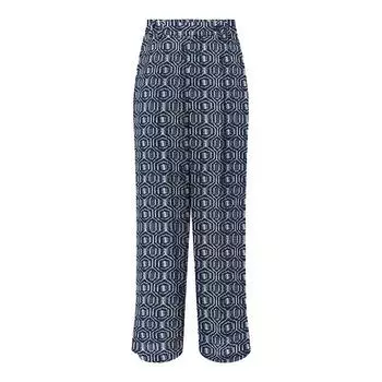 ТОЛЬКО женские широкие брюки с графическим принтом S темно-синий