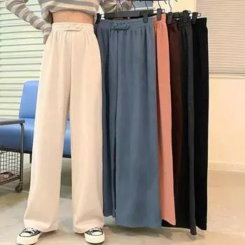 Брюки оверсайз Женские уличные спортивные штаны Женские брюки в стиле хип-хоп Спортивные брюки для бега L чёрный