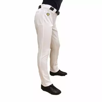 Брюки прямого кроя, белые, с застежкой на липучке dxa0321, размер M