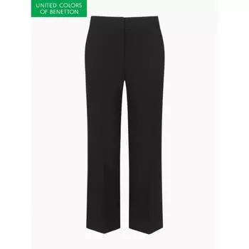 Брюки прямого кроя с полосками сзади Benetton Bapt55331 BK/42