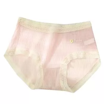 Брюки-пузырьки, бесшовное хлопковое нижнее белье, женское тонкое нижнее белье, дышащие трусы M