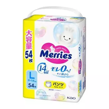 [Брюки размера L] Утечка у Мэри 0! Всегда гладкая кожа (9~14 кг) 54 штуки