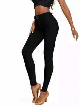 Rose Beauty A Универсальные брюки из тонкого бархата черного цвета с высокой талией и диагональными карманами для повседневной носки, черные брюки XL уплотнение коричневого