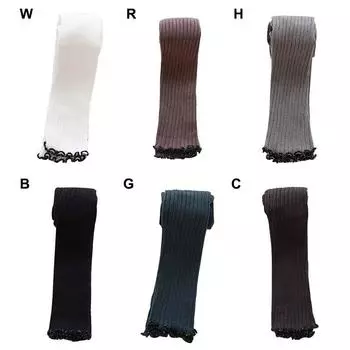 Брюки с цветочным узором для маленьких девочек, леггинсы, детские милые эластичные теплые брюки, низ S белый