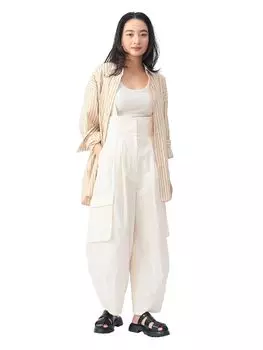 Брюки с подвеской Barrel Cargo Pants IVORY ONE SIZE [Beams Heart] женские слоновая кость