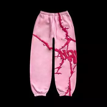 Брюки с принтом в виде пузырьков, хип-хоп-брюки с нерегулярным узором, женские готические брюки 2000 года в стиле Харадзюку, уличная одежда для скейтбординга, свободные спортивные штаны S серый