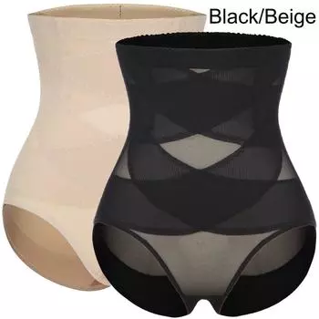 Брюки с высокой талией, подтягивающие талию и подтягивающие бедра, без отметок, одежда для подтяжки талии и коррекции фигуры L чёрный