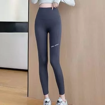 Брюки Shark, женская верхняя одежда, весна и осень, с высокой талией, подтягивающие живот и ягодицы, штаны для йоги, фитнеса, штаны Barbie, мягкие брюки-подтяжки 2XL [136-150 pounds]