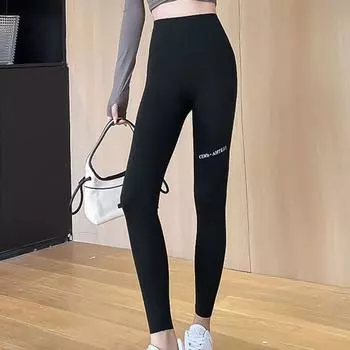 Брюки Shark, женская верхняя одежда, весна и осень, с высокой талией, подтягивающие живот и ягодицы, штаны для йоги, фитнеса, штаны Barbie, мягкие брюки-подтяжки M [91-105 pounds]