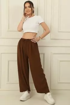 Брюки широкого размера Palazzo Ayrobin с эластичной резинкой на талии