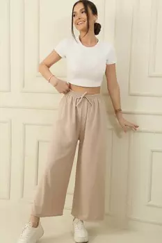 Брюки широкого размера Palazzo Ayrobin с эластичной резинкой на талии