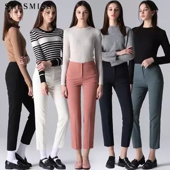 Брюки-стрейч Shs Miss Tapered Khaki (KH)/55