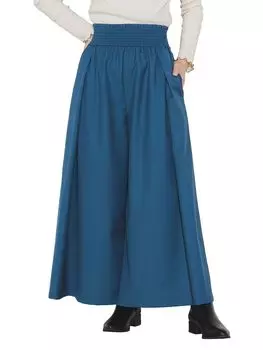 Брюки Tuck Wide Pants СИНИЙ ОДИН РАЗМЕР [Beams Heart] Женские синий