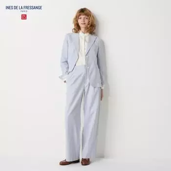 Брюки UNIQLO из хлопка и льна можно комбинировать.