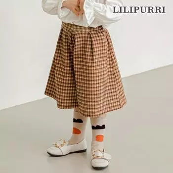 Брюки в клетку в стиле ретро Lilypuri коричневые Brown/130