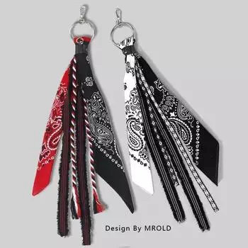 Брюки в стиле хип-хоп с цветком кешью, шарфом и цепочкой для мужчин и женщин - подвеска-лента National Trend