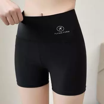 Брюки в виде акулы, женские летние защитные брюки на три четверти, брюки с антибликовым покрытием, дышащие, можно носить снаружи, брюки Барби для йоги большого размера XL чёрный