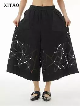 Брюки XITAO с принтом WLD7134