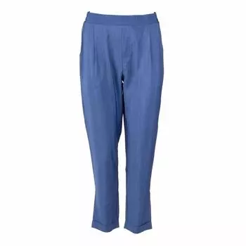 Женские синие эластичные брюки свободного кроя с задними карманами РОЗОВЫЕ S синий