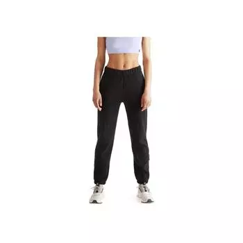 Брюки женские повседневные однотонные с манжетами удобные универсальные черные 1WE10050553 S