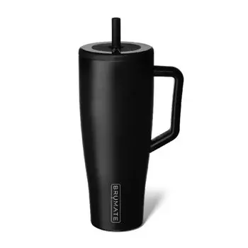 Brumate Era Matte Black 1180ml Vacuum Straw Tumbler Lid with a locking function that leak even when upside down Ice remains even after 24 Amazing cold