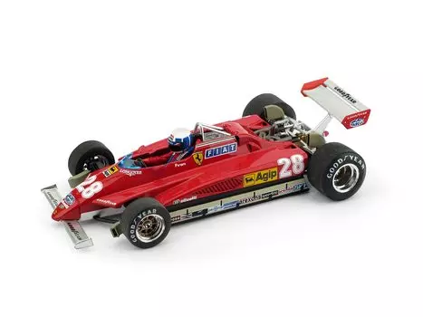 BRUMM Ferrari 126C2 Pironi Гран-при Сан-Марино с пилотом BRUMM FERRARI 126C2 Дидье Пирони 1/43 1982#28 D. [элемент]