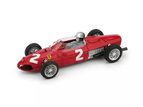 BRUMM Ferrari F1 156 Гран-при Италии 1961 года Победитель Чемпион мира Фил Хилл фигурка включена в комплект BRUMM FERRARI GP ITALIA 1961 ФИЛ ХИЛЛ 1/43 [предмет] красный