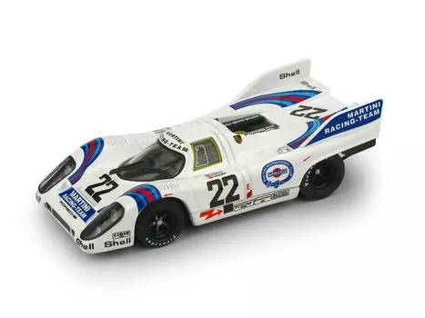 BRUMM Porsche 917K Le Mans 24H 1971 Победитель Martini Racing BRUMM 917K LE MANS MARTINI 1/43 [Товар] белый