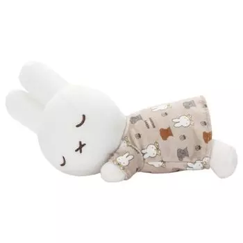Bruna Miffy and Snuffy Sleepy Friend Plush Toy S Miffy Plush Toy Width 19cm Approx.