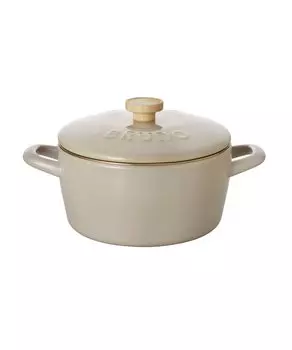 BRUNO эмалированная кастрюля IH Direct Fire Gas Fire Deep Fuji Enamel Lid Greye Совместимая, Совместимая, Совместимая, 20 см, Двуручная кастрюля, Тип, Сотрудничество,