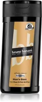 Bruno Banani Man s Best 3 in 1 refreshing shower gel TU прозрачный