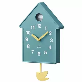 BRUNO Bird Mobile Clock Clock Scandinavian Cute Pendulum Clock Blue Blue BCW034-BL