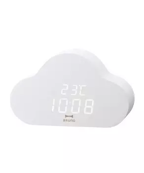 BRUNO Часы Cloud Clock Цифровые светодиодные настольные часы Дата Температура Cloud Белый BCA030-WH белый