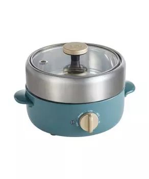 BRUNO Электрокастрюля на одного или двоих компактная настольная Bruno Blue person, people, мульти-гриль, BOE115-BBL