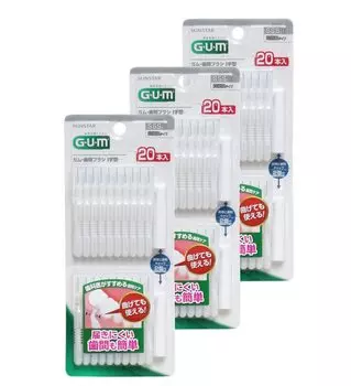 brush 20P size SSS x 3 pieces Gum/interdental I-shaped
