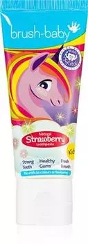 Brush Baby Natural Strawberry Dentifrice Pour Enfants Saveur Fraise TU прозрачный