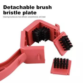 Brush Scrubber Bike Chain Cleaning Brush Bicycle Chain Cleaner MTB Mountain Bike Machine Washer for Motorcycle Accessories красный