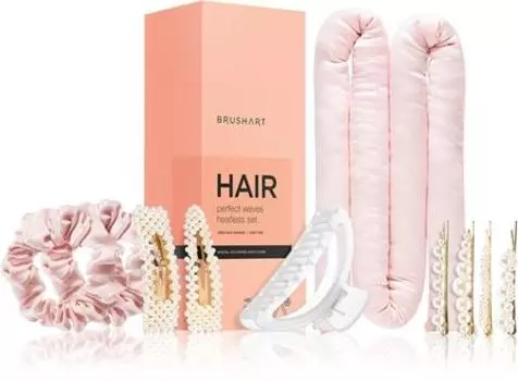 Brushart Hair Heatless Hair Curling Set Kit Bandeau De Tige De Curling TU прозрачный