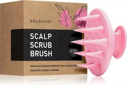 BrushArt Home Salon Scalp scrub brush accessoire de massage pour cheveux TU прозрачный
