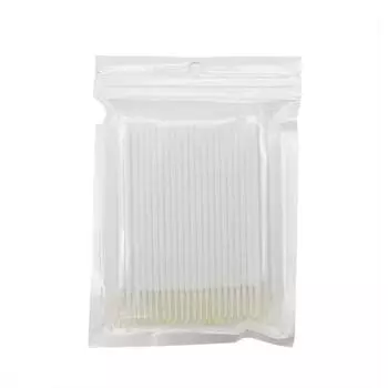 Brushe Eyelash Extension Tools Micro Brushes Disposable Cotton Swab Mascara Applicator Brush M-white