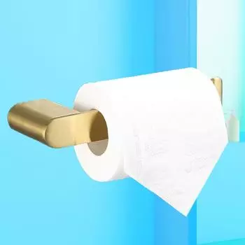 Держатель для туалетной бумаги из матового золота 304 из нержавеющей стали, креативный черный серебристый кухонный держатель для туалетной бумаги и полотенец, подвесной держатель для туалетной бумаги