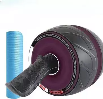 Брюшное колесо с автоматическим отскоком Брюшное колесо для женщин и мужчин Для начинающих Брюшные мышцы Тонкий живот Быстроформующееся домашнее оборудование для фитнеса на открытом воздухе белый