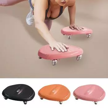 Брюшной ролик, высокая грузоподъемность, 4 колеса, плавное вращение подшипника, бесшумный ролик, противошумное брюшное колесо, оборудование для фитнеса чёрный