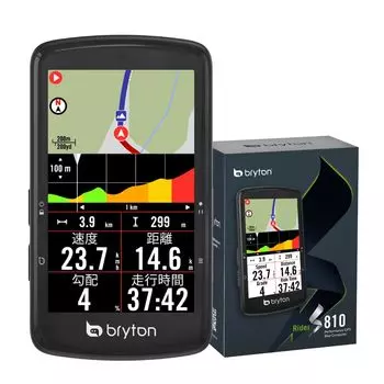 Bryton Rider S810 (только основной блок) GPS велокомпьютер 3,5-дюймовый цветной сенсорный экран 50 часов работы Отображение карты и функция навигации Bluetooth &