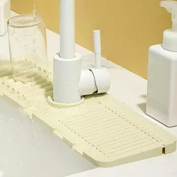 Брызговик для кухонного крана, силиконовый коврик для раковины, брызговик, губка, сливная подушка, защита столешницы для ванны, кухонные гаджеты